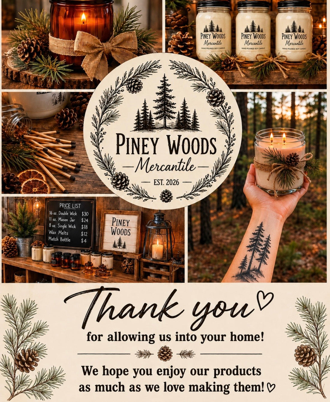 Custom Party Favors & Sensitive Skin Products | Piney Woods Mercantile