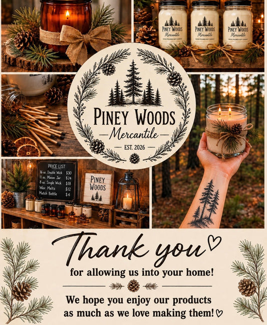 Custom Party Favors & Sensitive Skin Products | Piney Woods Mercantile