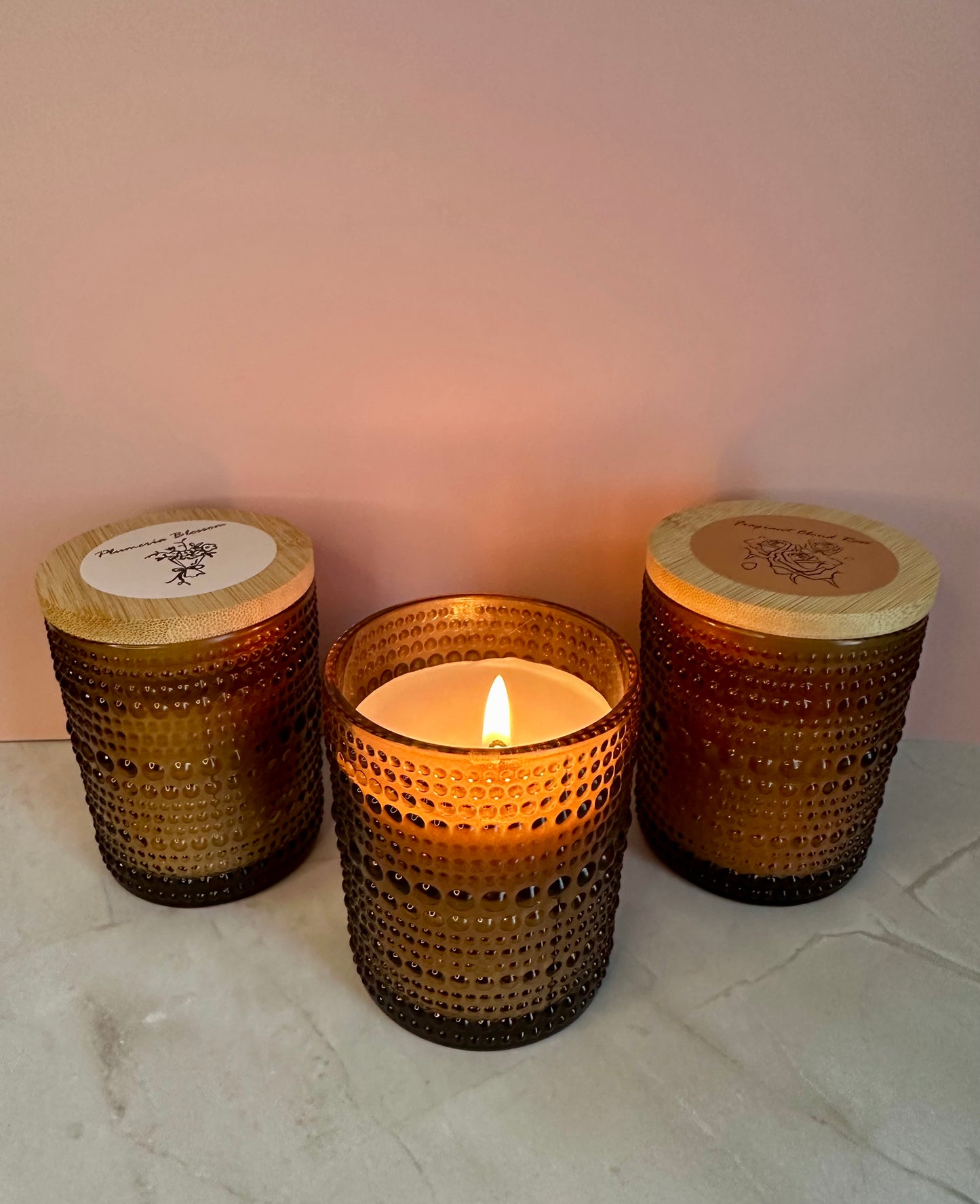 Fragrant Cloud Rose | Pearl Amber Glass Candle