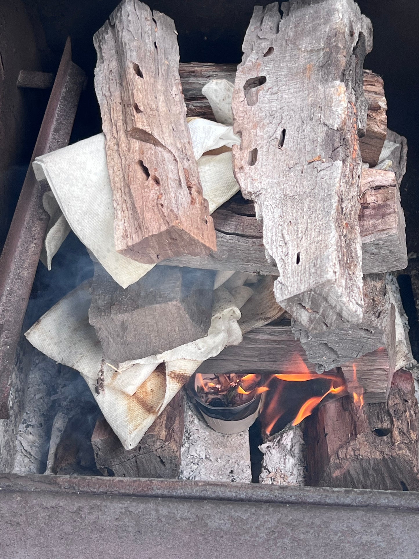 🔥 Mesquite Fire Starters Set of 4| Natural Fire Starters for Grills, Smokers & Fire Pits
