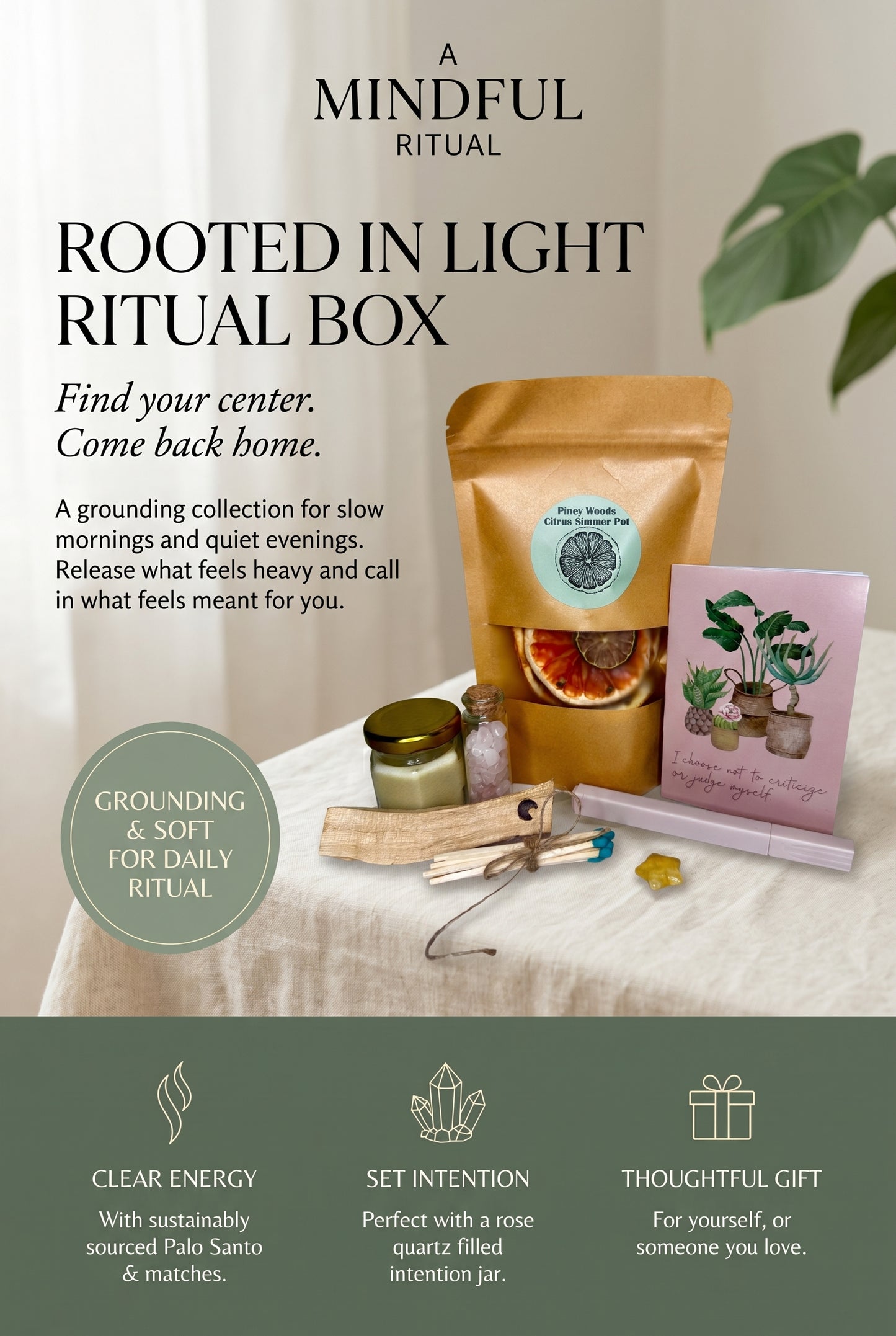 Rooted In Light Self Care Ritual Box