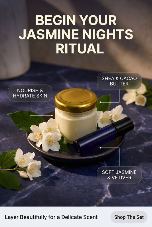 Jasmine Nights Ritual Set | Body Butter & Essential Oil Roller