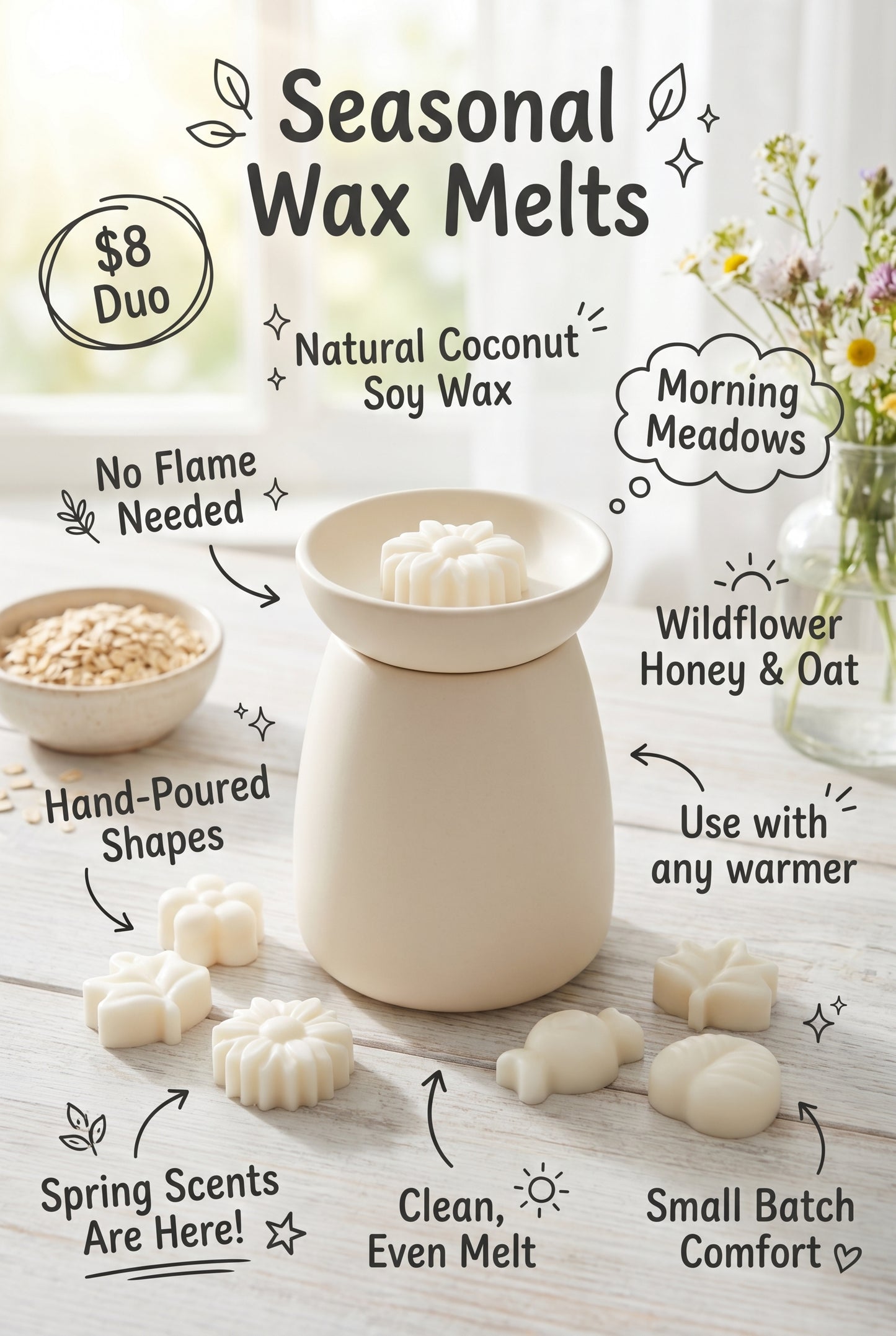 Seasonal Wax Melt Duo | Coconut Soy Blend