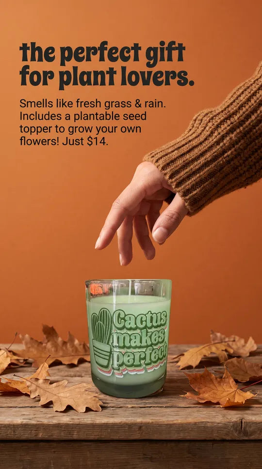 The Perfect Plant Candle | Handmade Soy Candle for Plant Lovers & Gardeners